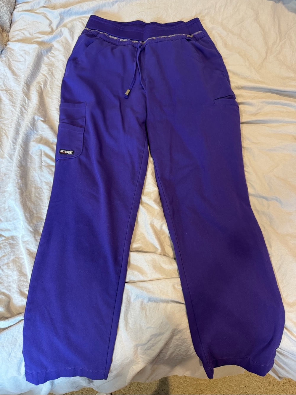 Grey's Anatomy Purple Cargo Scrub Joggers